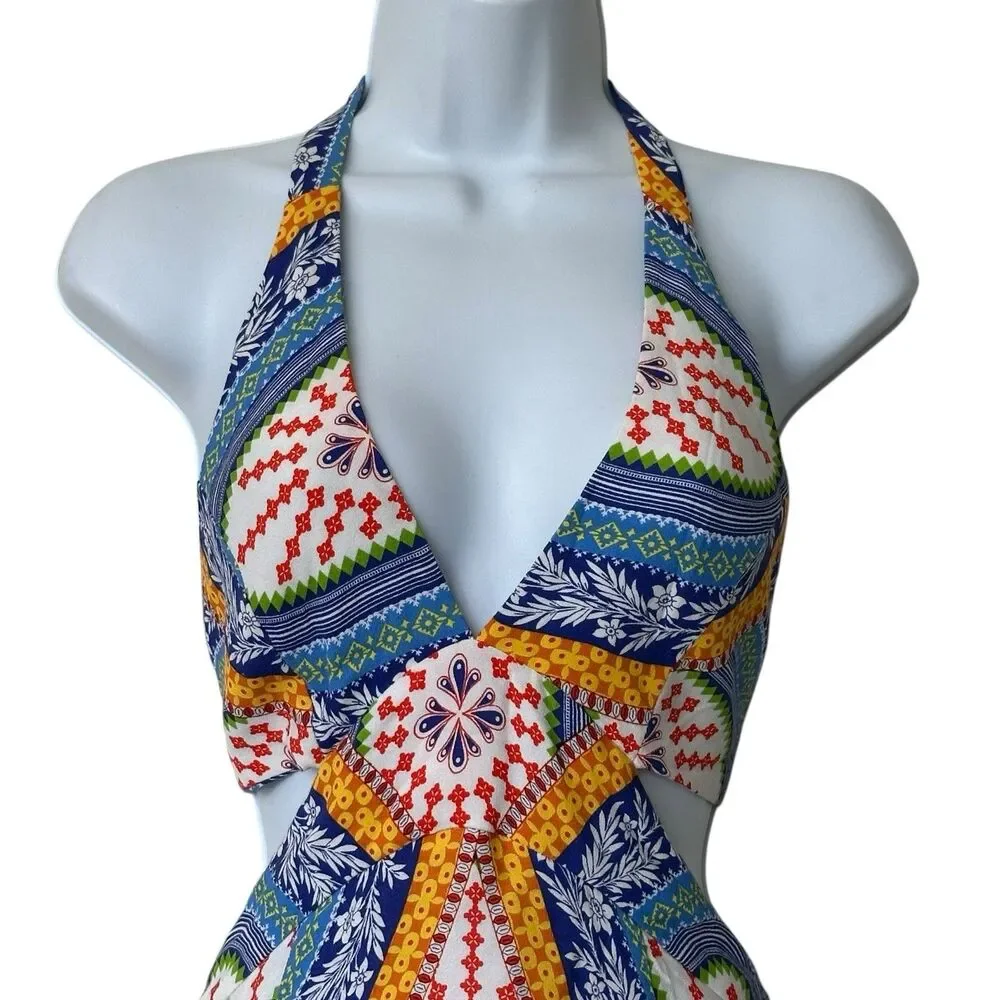 FARM Rio Multicolor Halter Mini Dress - Picture 5 of 14